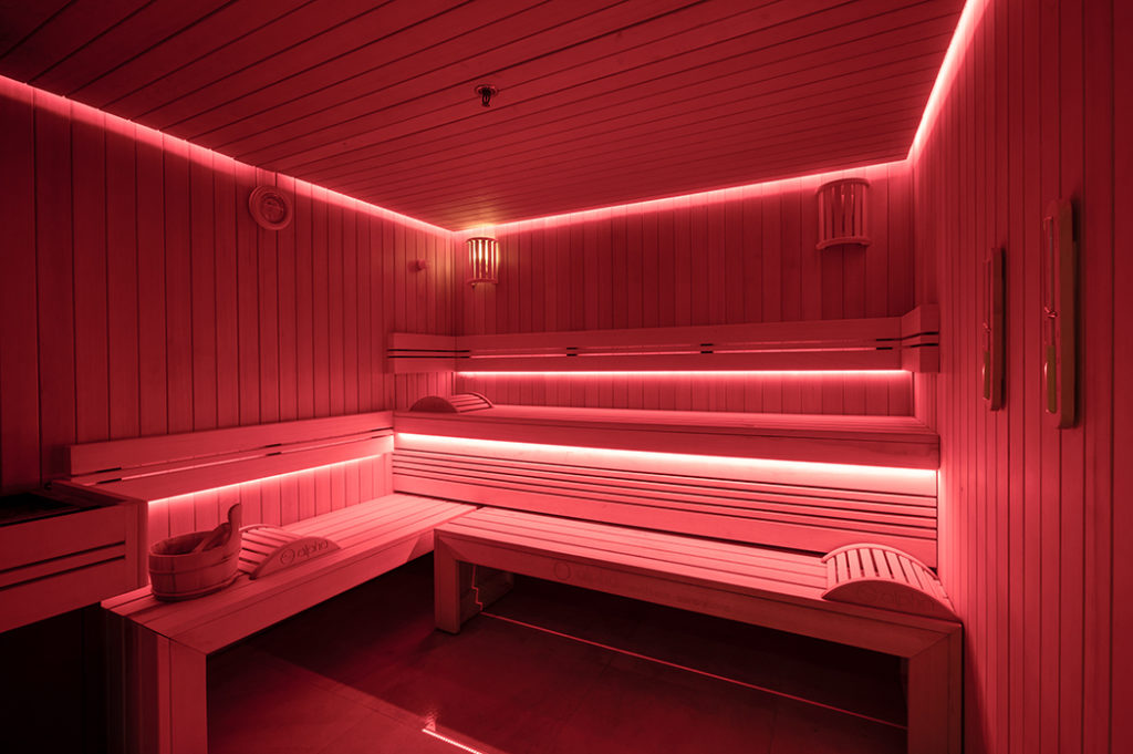Picture of the sauna in the residence