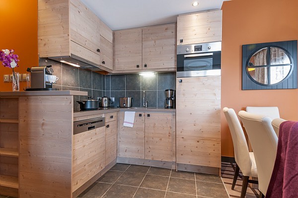 Image of the kitchenette facilities at Les Terrasses d'Helios