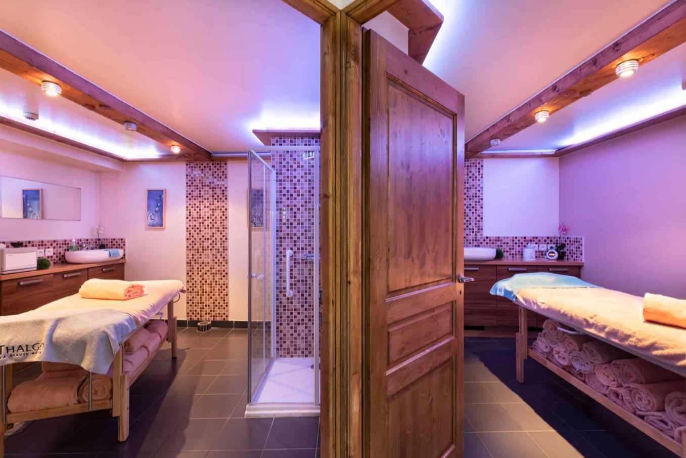 Massage rooms at Les Balcons de Belle Plagne Spa