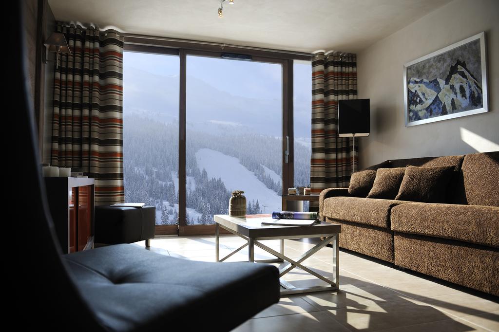 This is an image of the apartment view in one of the apartments at Le Centaure Flaine
