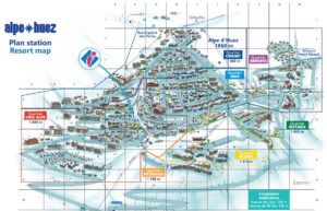 An image of the Alpe d'Huez resort map