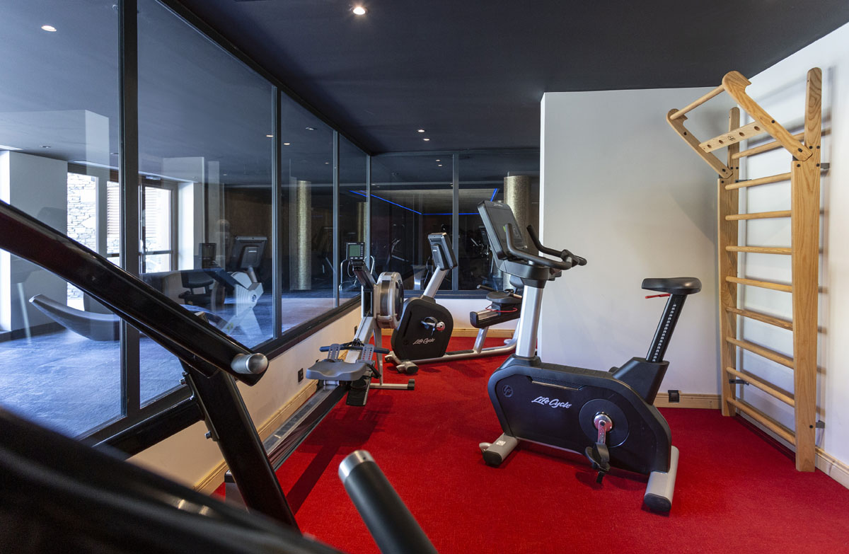 The fitness room at Daria I Nor Alpe d'Huez