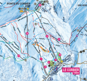 An image of the Sybelles piste map