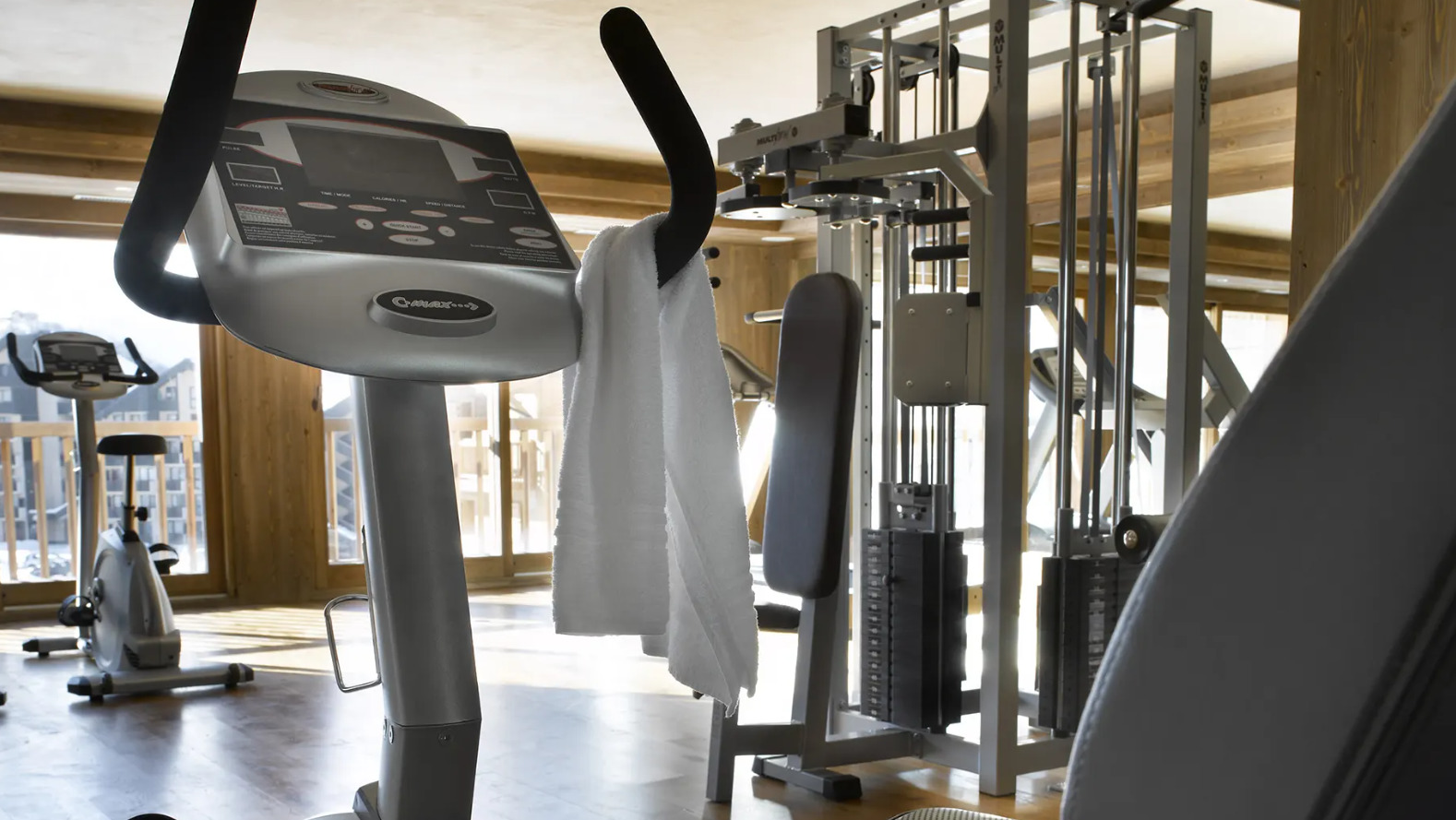 The fitness room at Les Clarines Les Menuires