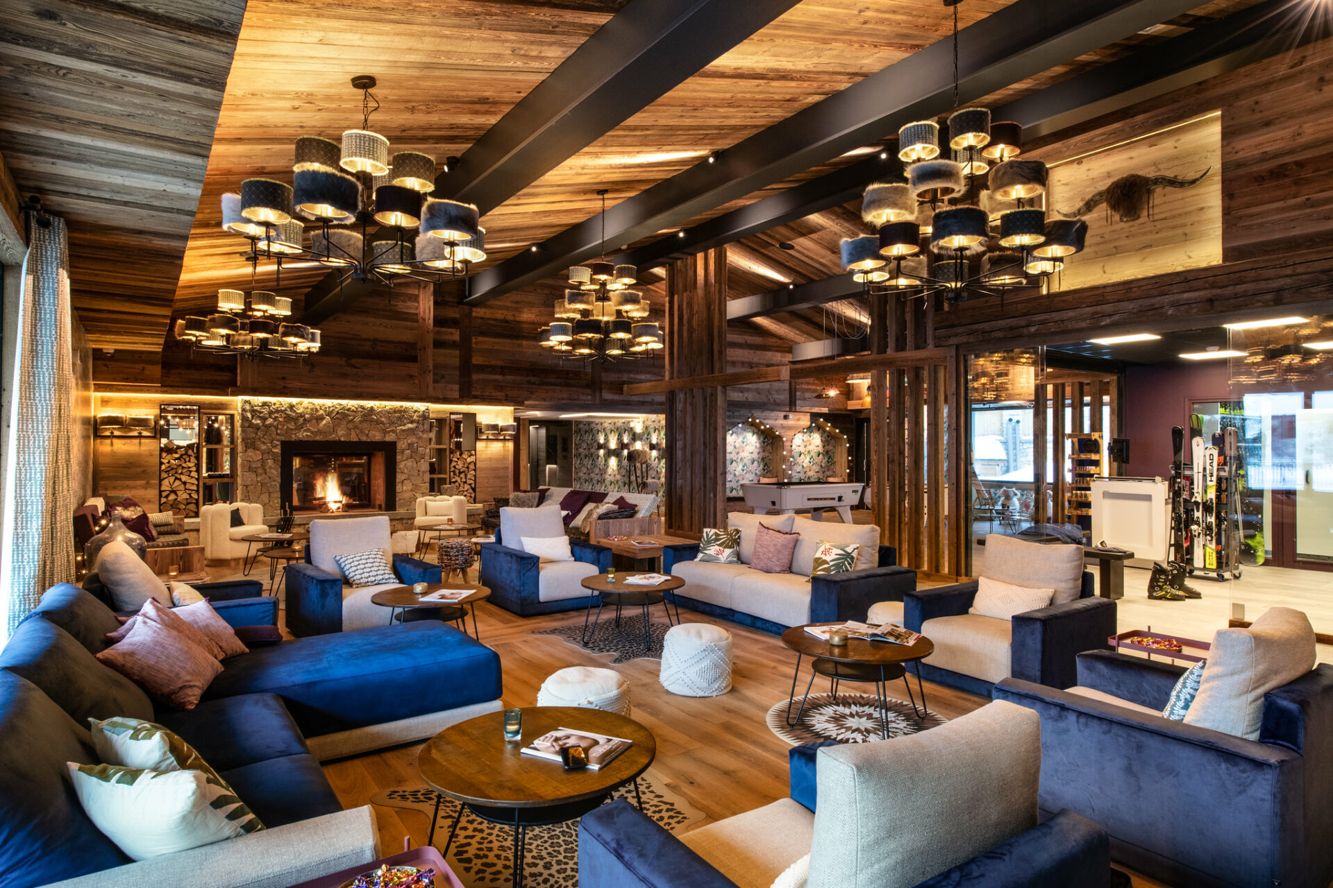 The lounge reception are at Chalet Izia Val d Isere