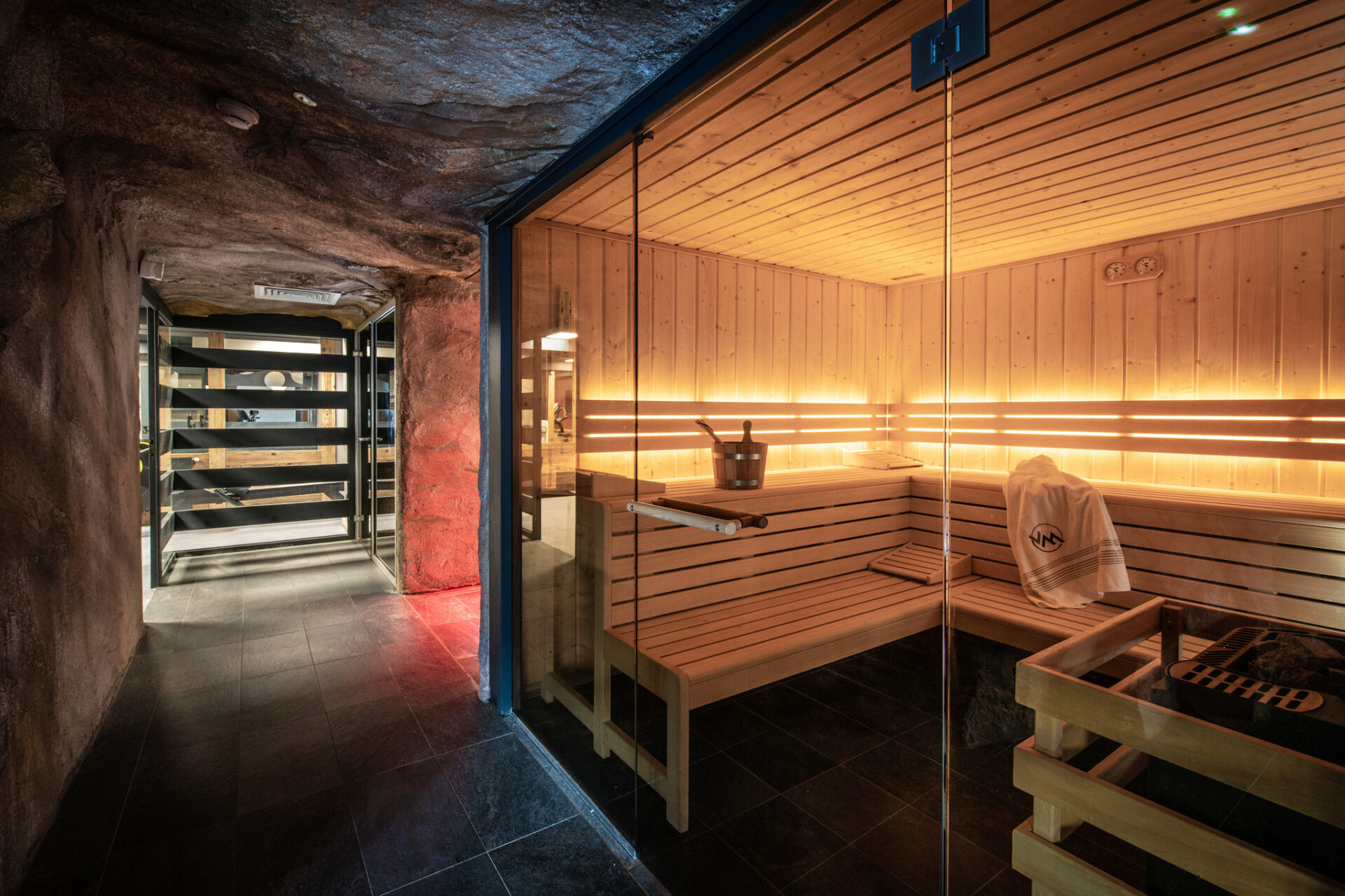 The sauna at Chalet Izia Val d Isere
