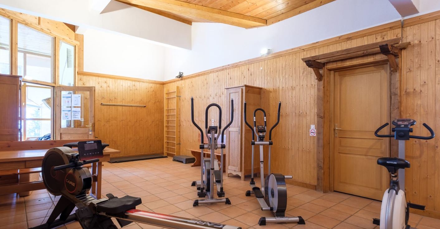 The fitness room at Les Balcons de Val Cenis le Haut