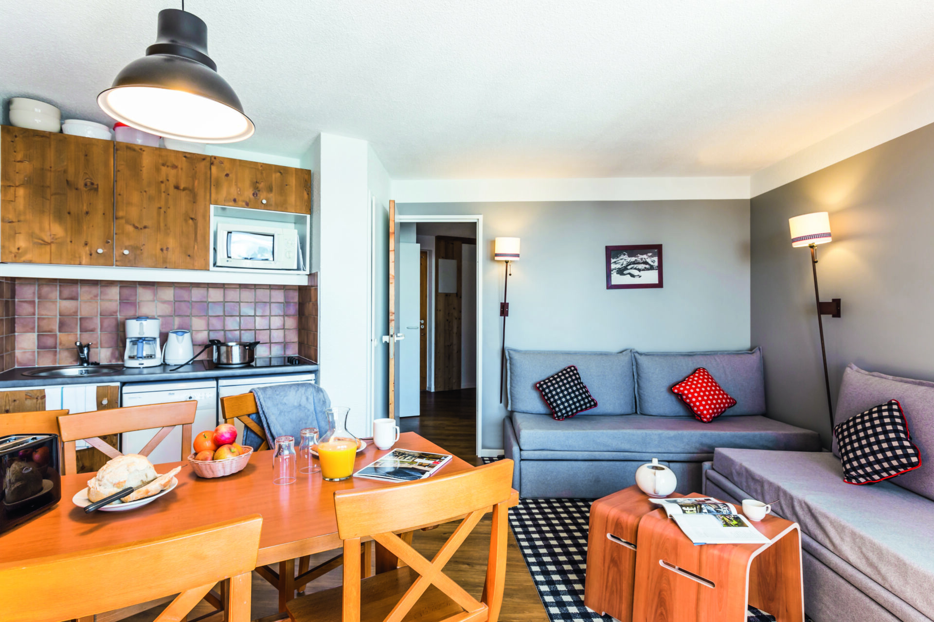An image of one of the apartments at Les Constellations Belle Plagne
