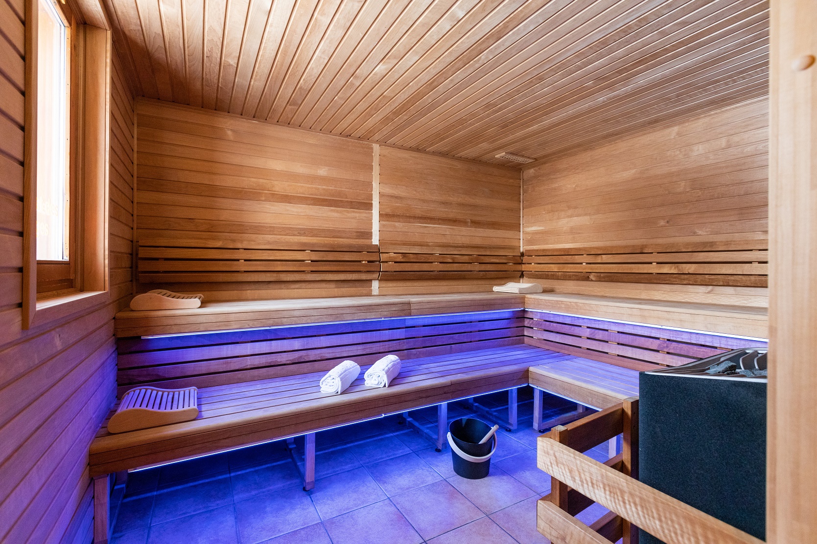 An image of the sauna at Chalet Des Neiges Hermine