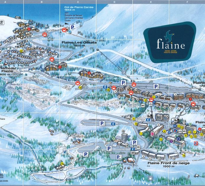 An image of the Flaine Resort Map