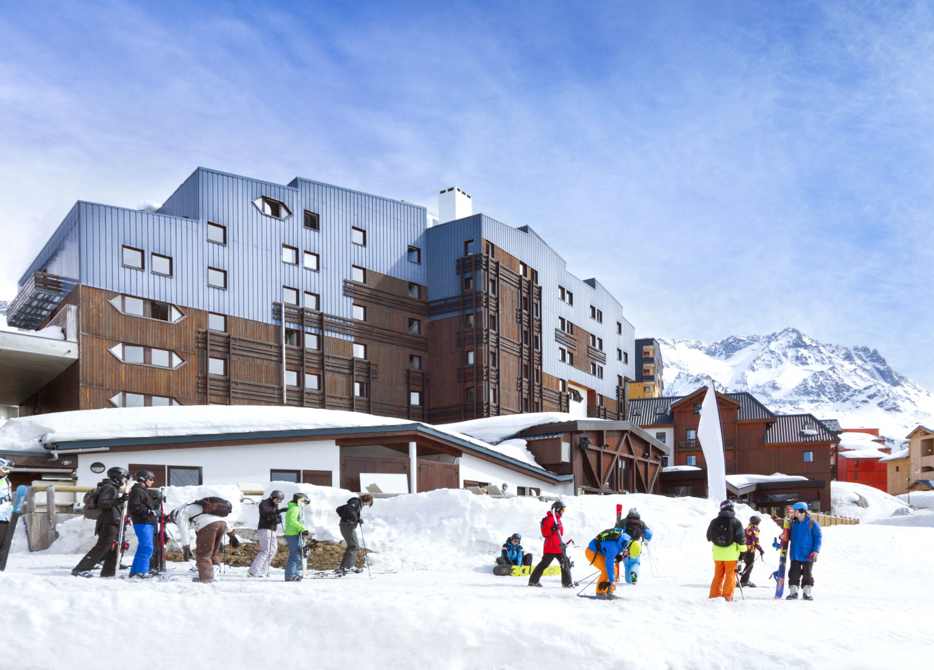 An image of the ski in, ski out at Les Arolles Val Thorens