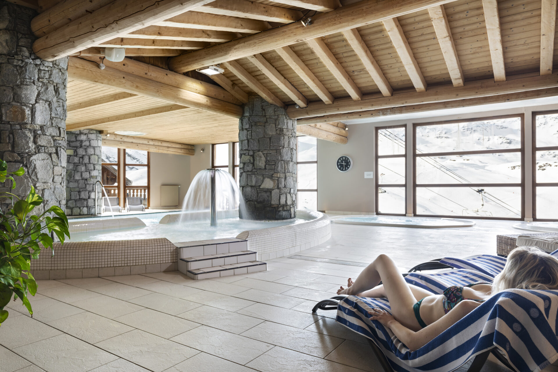The spa area at Les Balcons de Val Thorens