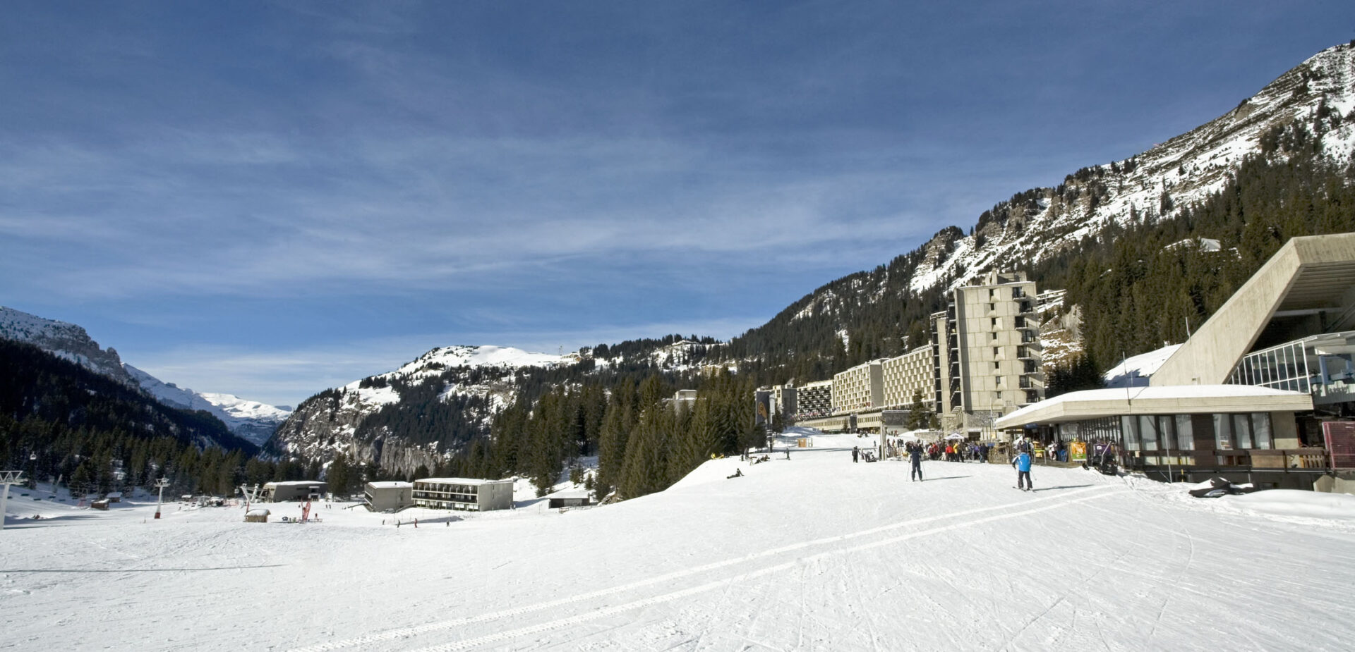 An image of the Flaine ski resort