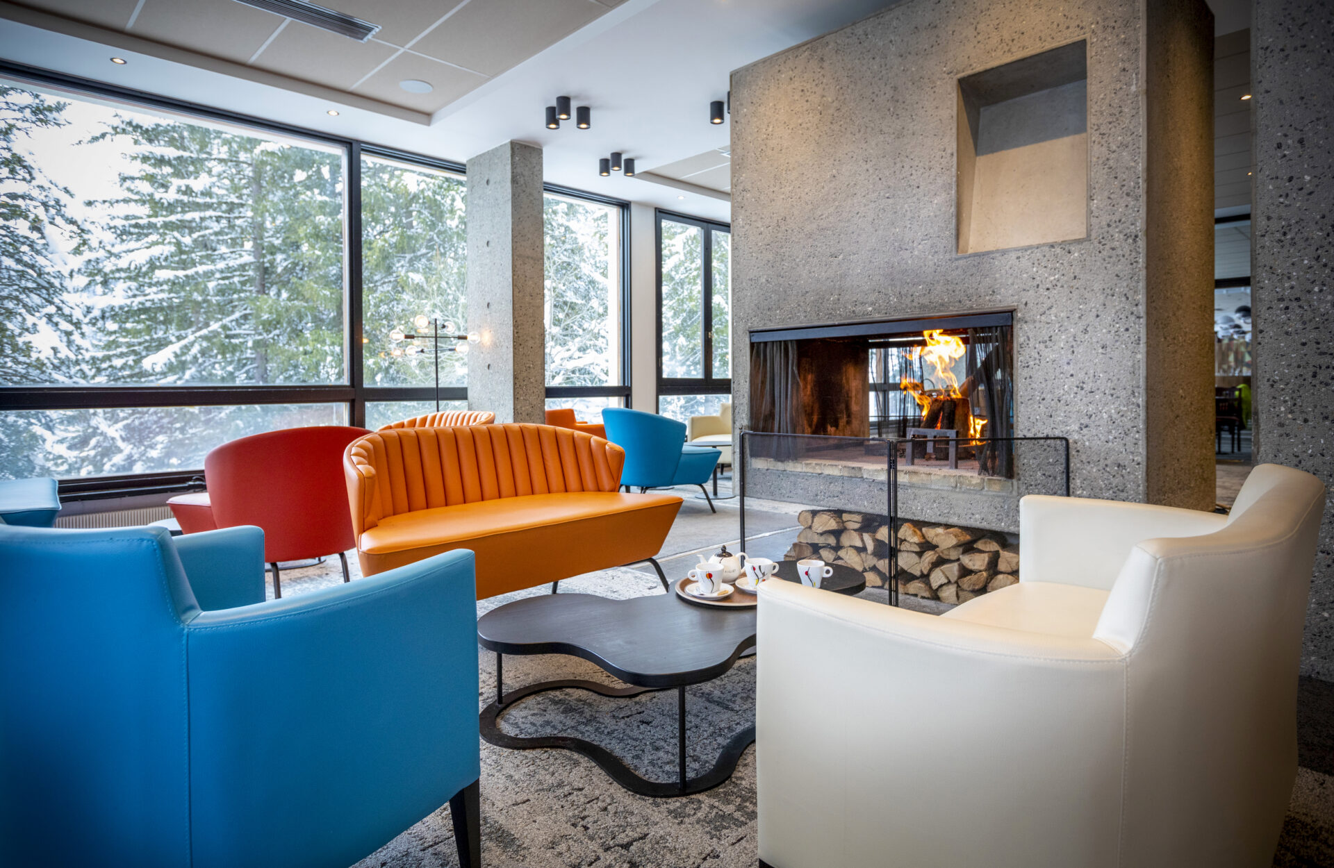 An image of the lounge area at Hotel Club MMV Le Flaine