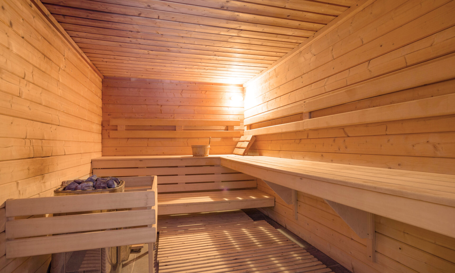 The sauna at Hotel Club MMV Les 2 Domaines