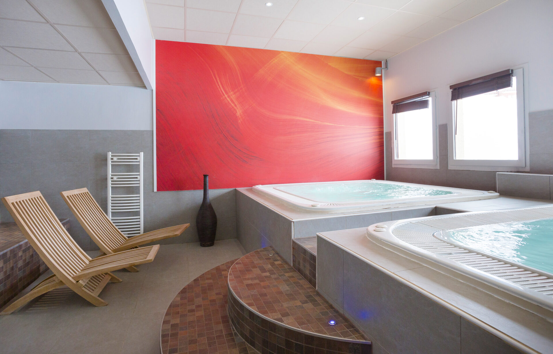 The hot tubs at Hotel Club MMV Les Bergers
