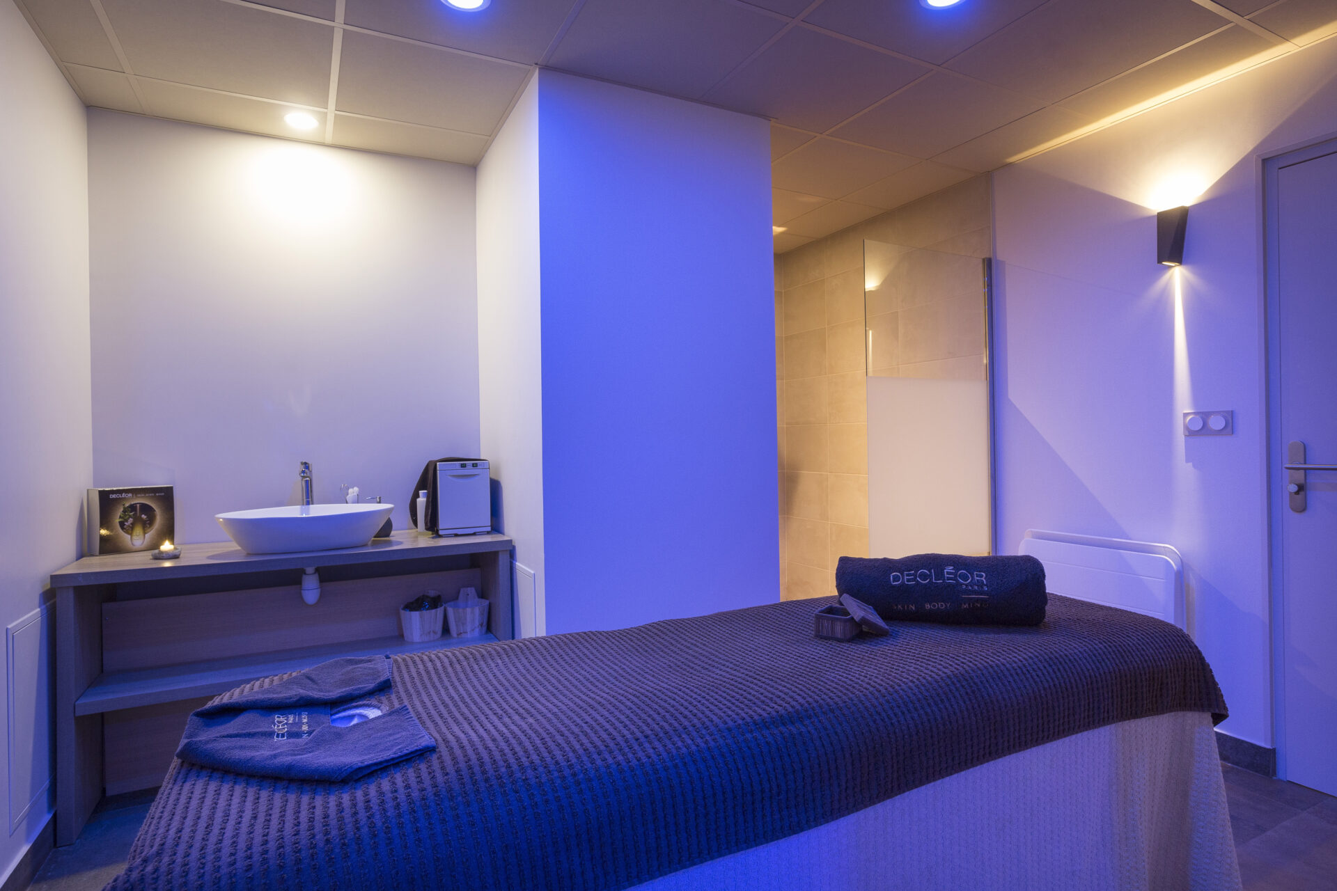 The massage room in the hotel club