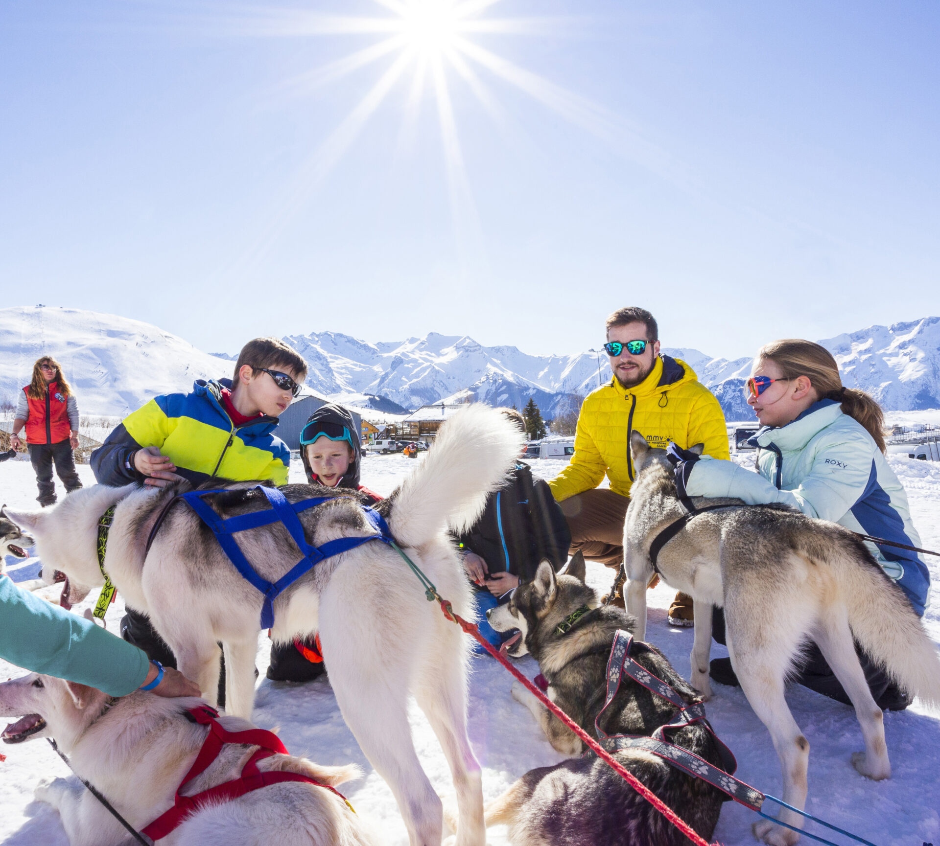 Dog sledding in Alpe d'Huez