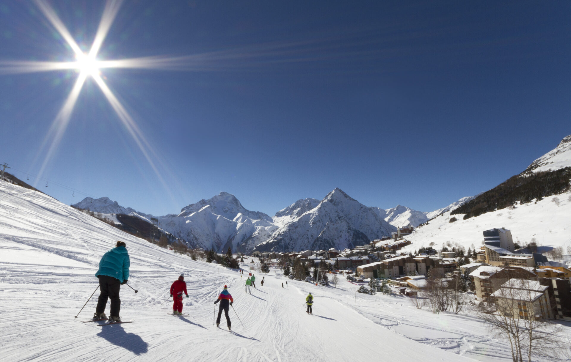 An image of the pistes in Les Deux Alpes
