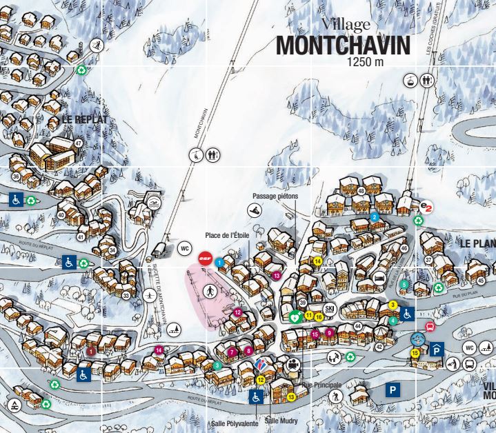 An image of the Montchavin and Les Coches Resort Maps