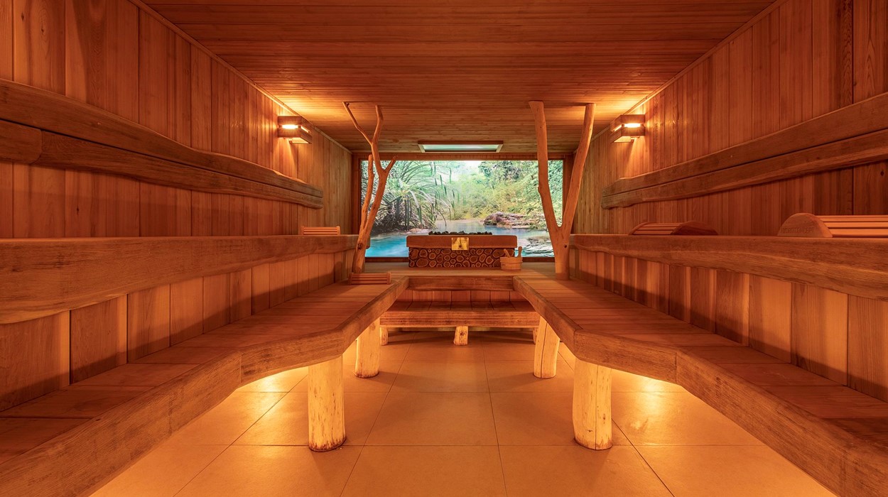 The sauna at Edenarc